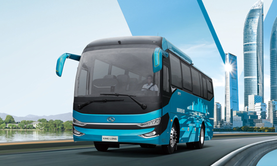 KINGLONG 9m Dizel Şehir Otobüsü Otobüsü 40 Koltuklu Yolcu Yüklendi