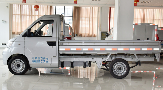 1-2 Ton Yükleme Kapasiteli EV Elektrikli Kamyon, Çit Kargo Kutusu ile