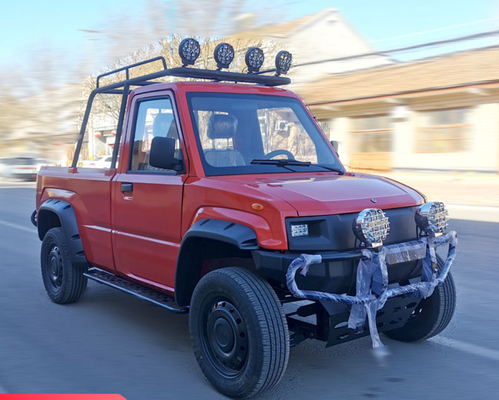 80km/H EV Elektrikli Kamyon 200mm Yerden Yükseklik Elektrikli Çift Kabinli Pick Up