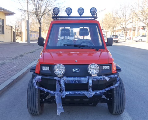 80km/H EV Elektrikli Kamyon 200mm Yerden Yükseklik Elektrikli Çift Kabinli Pick Up