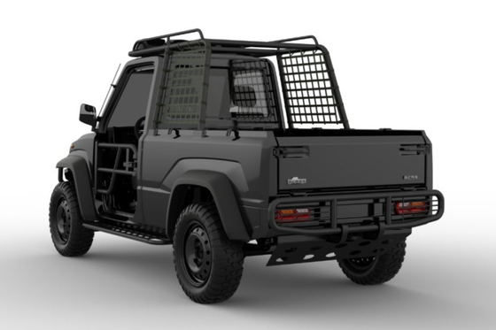 Zorlu Yol Teslimatı için 4WD Off Road Hafif Hizmet Elektrikli Kamyon 76.8V / 10.5KW Motor
