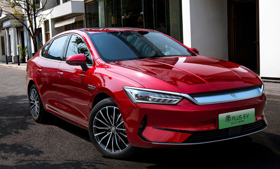 BYD Qin Plus Saf Elektrikli Araba Yeni EV Araç Y2022 420KM Şampiyon Versiyonu